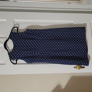Sag Harbor Petite Blue and White Polka Dot Dress in size 10